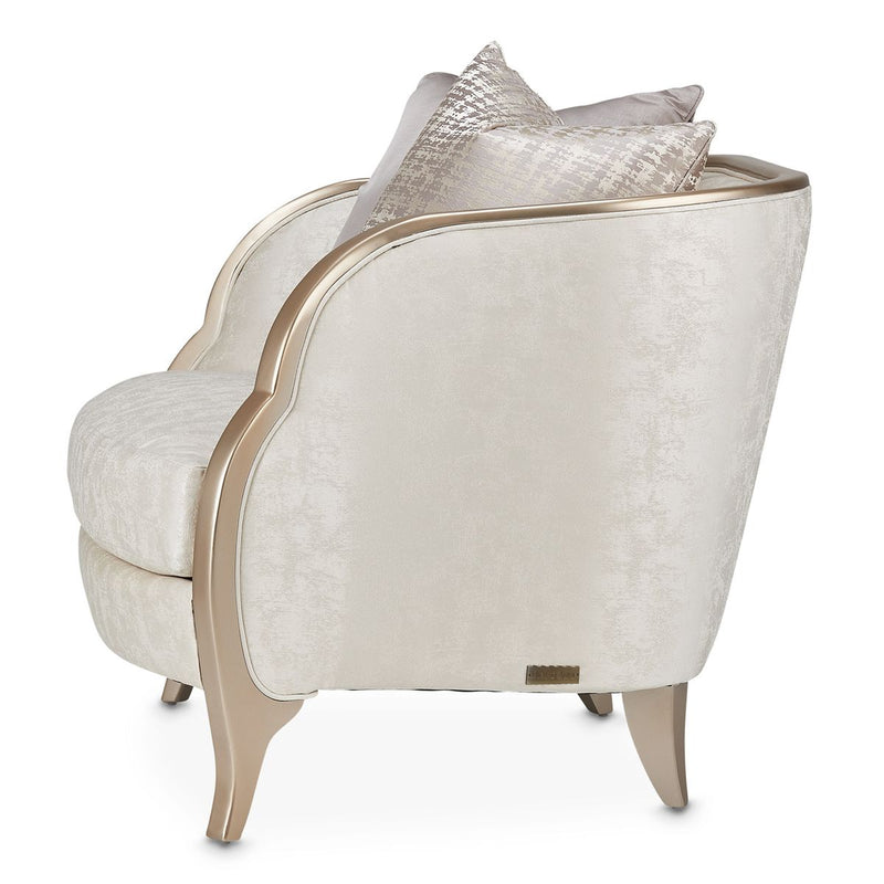AICO Malibu Crest Chair & A Half in Chardonnay