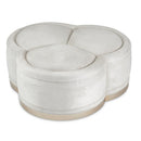 AICO Malibu Crest Cocktail Ottoman in Chardonnay image