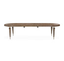 AICO Villa Cherie 4 Leg Oval Dining Table in Hazelnut