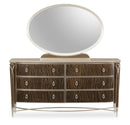 AICO Villa Cherie Dresser Mirror in Hazelnut