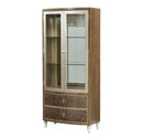 AICO Villa Cherie Display Cabinet in Hazelnut