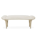 AICO Villa Cherie Tufted Bed Bench in Hazelnut
