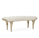 AICO Villa Cherie Tufted Bed Bench in Hazelnut