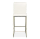AICO Furniture State St.Counter Height Chair in Glossy White
