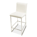 AICO Furniture State St.Counter Height Chair in Glossy White