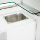 AICO Furniture State St. Bar Table in Glossy White