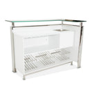 AICO Furniture State St. Bar Table in Glossy White N9016500-116 image