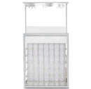 AICO Furniture State St. Wall Bar in Glossy White