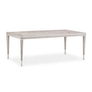 AICO Lanterna Rectangular Dining Table in Silver Mist