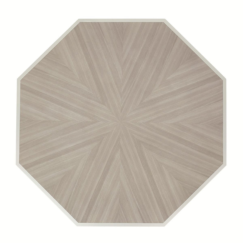 AICO Lanterna Octagon Dining Table in Silver Mist