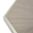 AICO Lanterna Octagon Dining Table in Silver Mist