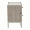 AICO Lanterna Nightstand in Silver Mist