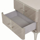 AICO Lanterna Nightstand in Silver Mist