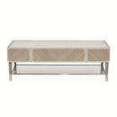 AICO Lanterna Cocktail Table in Silver Mist