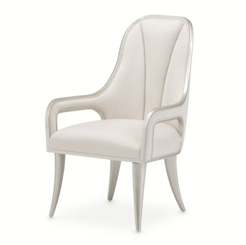 AICO Furniture Penthouse Arm Chair (Set of 2) in Ash Gray