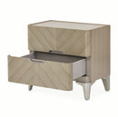 AICO Furniture Penthouse Nightstand in Ash Gray