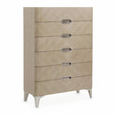 AICO Furniture Penthouse Vertical Storage Cabinet-Chest of Drawers in Ash Gray