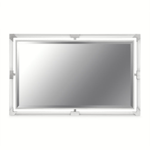 AICO Furniture Penthouse Wall Mirror in Ash Gray image