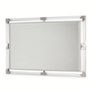 AICO Furniture Penthouse Wall Mirror in Ash Gray