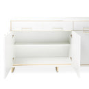 AICO Furniture Palm Gate Sideboard in Cloud White