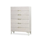 AICO Furniture Penthouse Vertical Storage Cabinet-Chest of Drawers in Ash Gray image