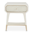 AICO La Rachelle Nightstand/End Table 1 Drawer in Medium Champagne