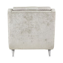 AICO Lanna Armless Chaise in Storm Silver Mist