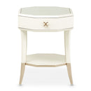 AICO La Rachelle Octagonal End Table w/ Drawer in Medium Champagne image