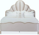AICO Malibu Crest King Scalloped Panel Bed in Chardonnay image