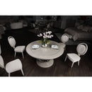 AICO Eclipse Round Dining Table in Moonlight