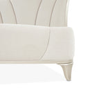 AICO Furniture La Marisia California King Upholstered Platform Bed in Creamy Pearl