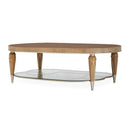 AICO Villa Cherie Oval Cocktail Table in Caramel image
