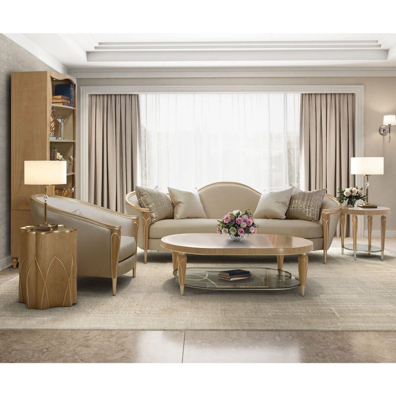 AICO Villa Cherie Sofa in Caramel