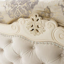 AICO Lavelle Queen Wing Mansion Bed in Classic Pearl