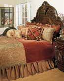AICO Woodside Park 13-pc King Comforter Set in Spice