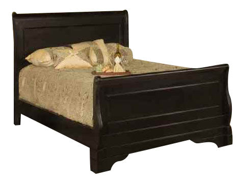 New Classic Belle Rose Queen Sleigh Bed in Black Cherry Finish BH013-310 image