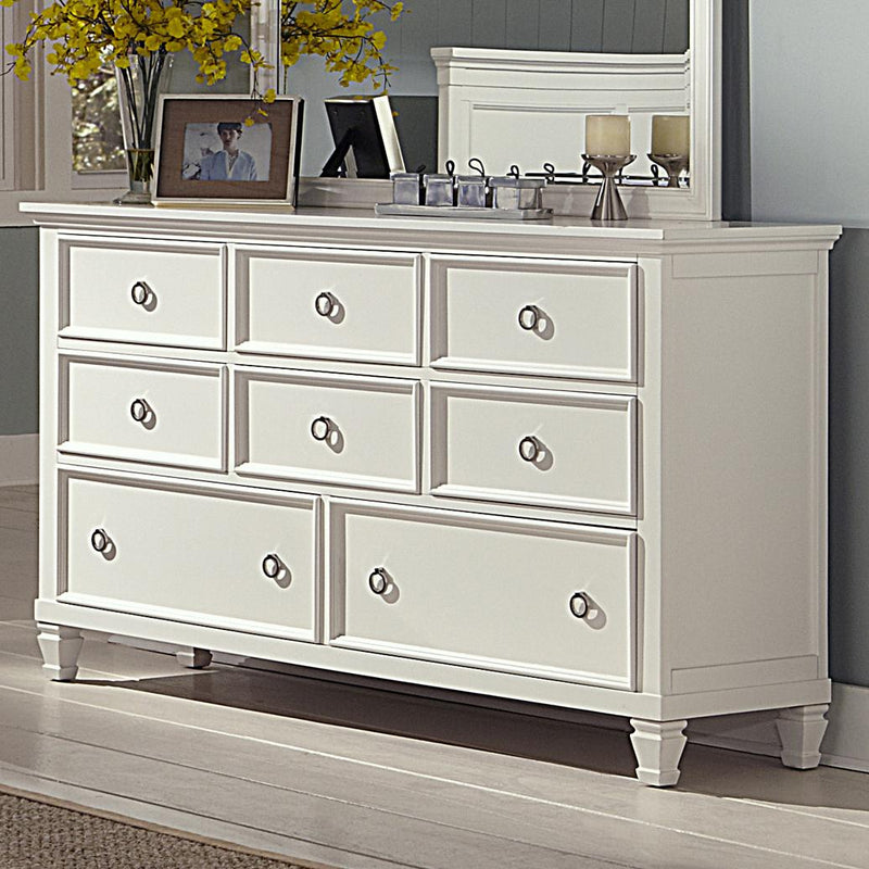 New Classic Tamarack 8-Drawer Dresser in White BB044W-050 image