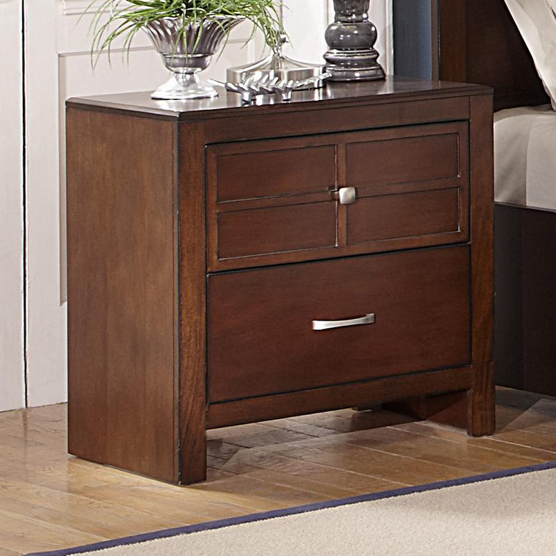 New Classic Kensington 2 Drawer Nightstand in Burnished Cherry BH060-040 image
