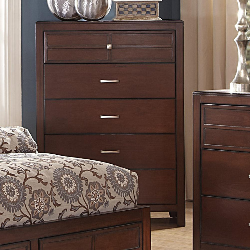 New Classic Kensington 5 Drawer Chest in Burnished Cherry BH060-070 image