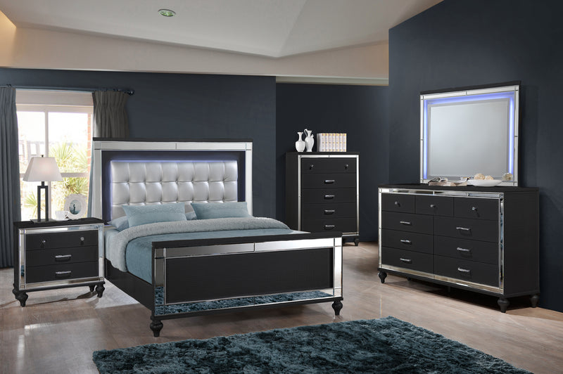 New Classic Furniture Valentino Lingerie Chest in Black 00-9698B-074 image