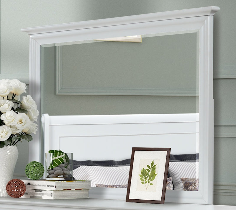 New Classic Furniture Versaille Mirror in White BH1040W-060 image