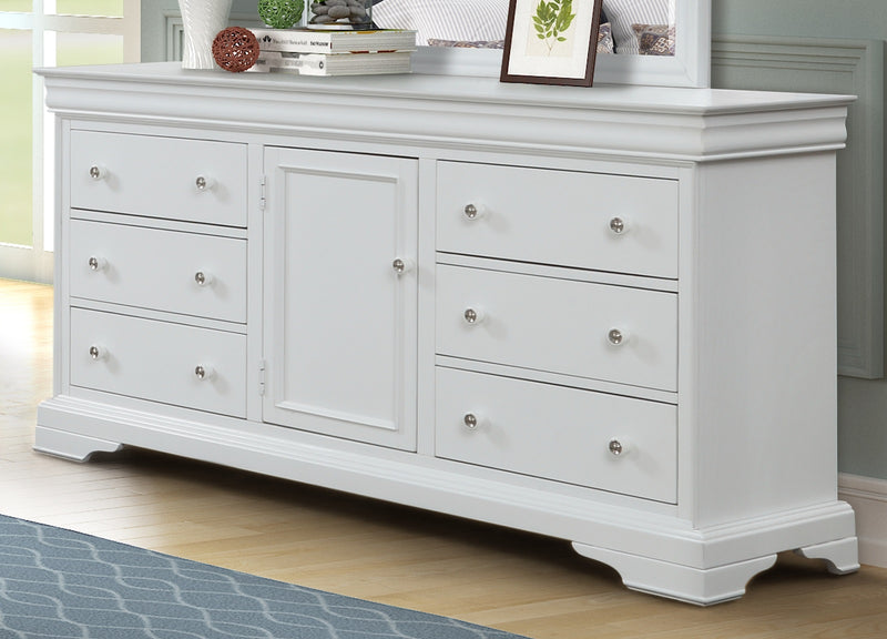 New Classic  Furniture Versaille 6 Drawers Dresser in White BH1040W-050 image