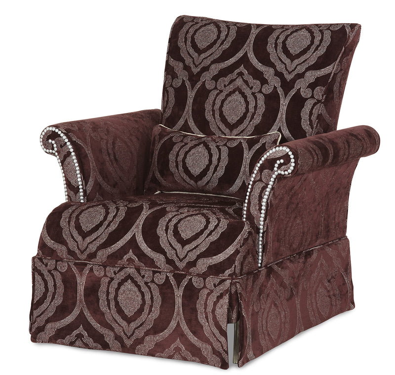 Aico Furniture Hollywood Swank Chair in Amethyst 03836-AMYTH-00 image
