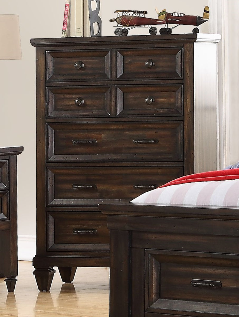 New Classic Furniture Sevilla Youth Chest in Walnut Y2264-072 image