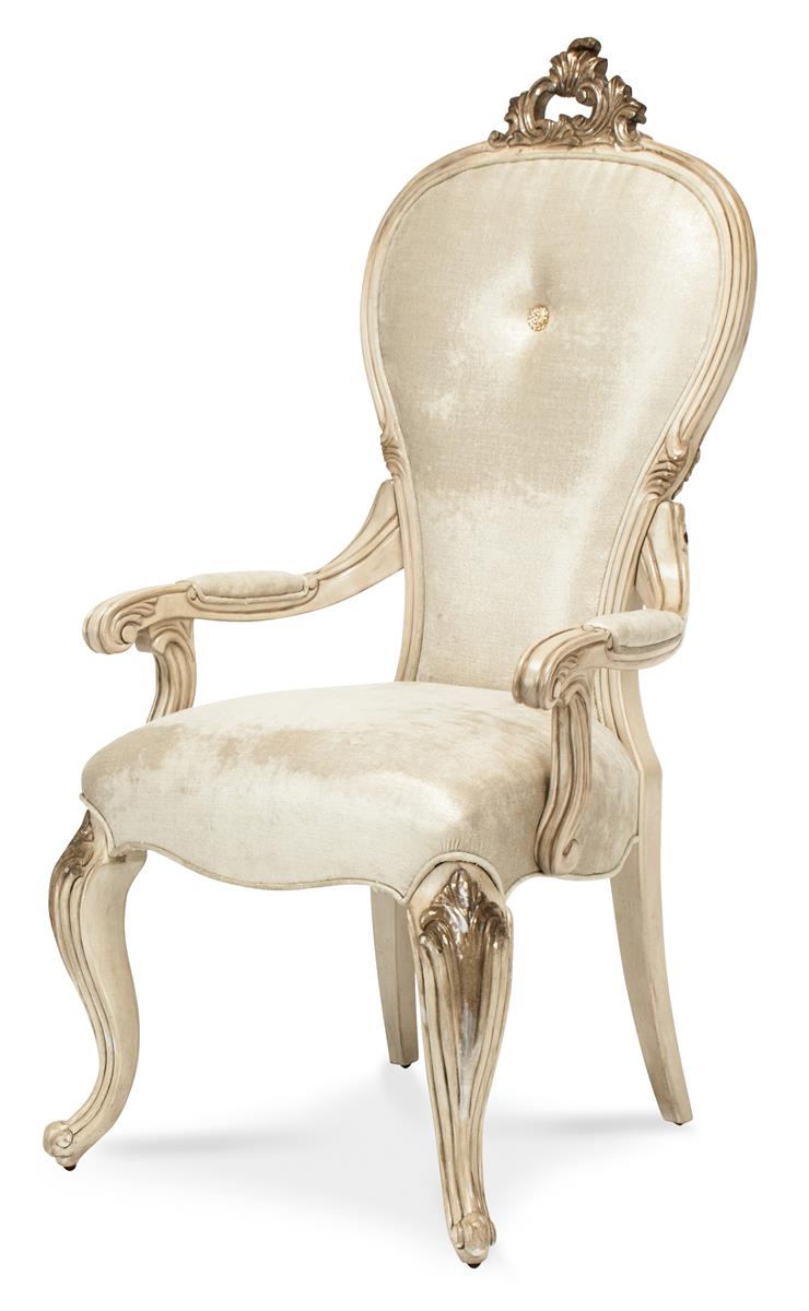 Aico Platine de Royale Arm Chair in Champagne (Set of 2) 09004-201 image