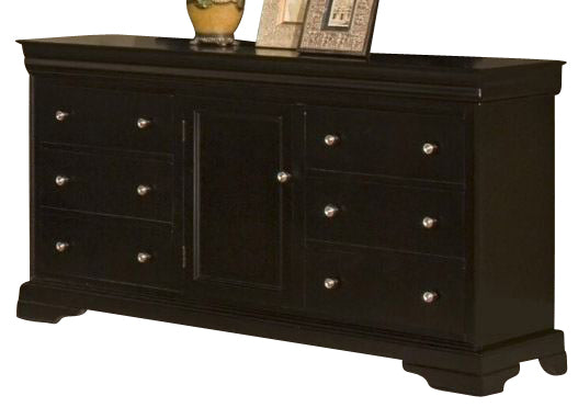 New Classic Belle Rose 6 Drawer Dresser in Black Cherry Finish BH013-050 image