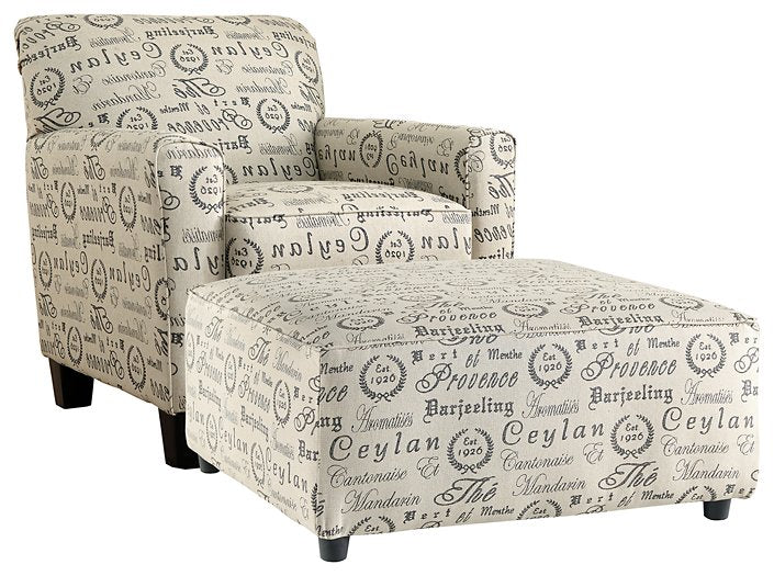 Alenya Chair & Ottoman Set image