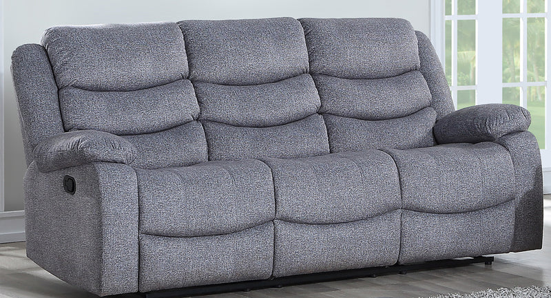 New Classic Furniture Granada Dual Recliner Sofa with Power in Gray U1598-30P1-AGY image