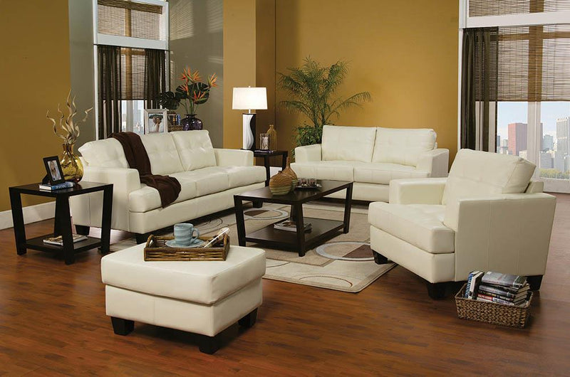 Samuel Transitional Cream Sofa image