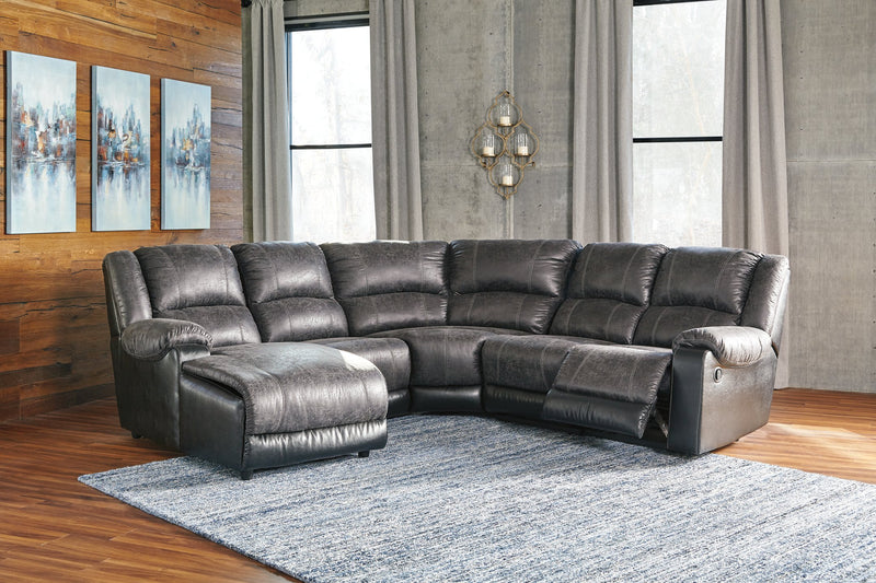 Nantahala 5-Piece Reclining Sectional with Chaise image